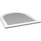 Ekena Millwork Round Top Surface Mount PVC Gable Vent: Functional, w/ 3-1/2"W x 1"P Standard Frame, 36"W x 42"H GVPRT36X4201SF - alternate 3